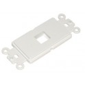 07-6083-01 AA:Blank Keystone Decora Insert 1port