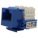 07-6026 AA:CAT6 Keystone Insert Punchdown Bule