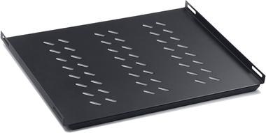 07-6311-27 AA:Fixed Rack Mount Shelf Universal1U 27cm For 45/56cm Cabinet Metal