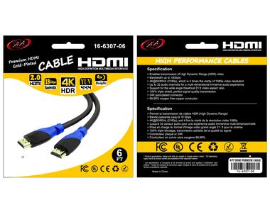 HDMI CABLE 6FT