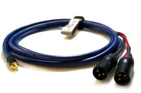 008 RAP:2xXLR Male To RCA Male Cable Splitter 1FT