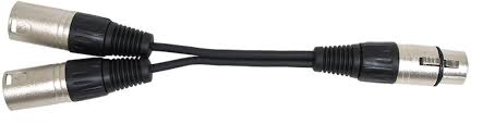 007 RAP:XLR Male To 2xXLR Male Cable 1FT