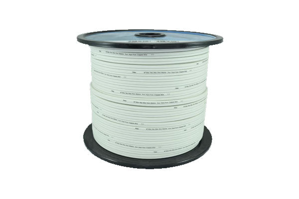 Wirez STPMW16-500: Marine Series 16 Gauge Speaker Wire White, 500 Ft.