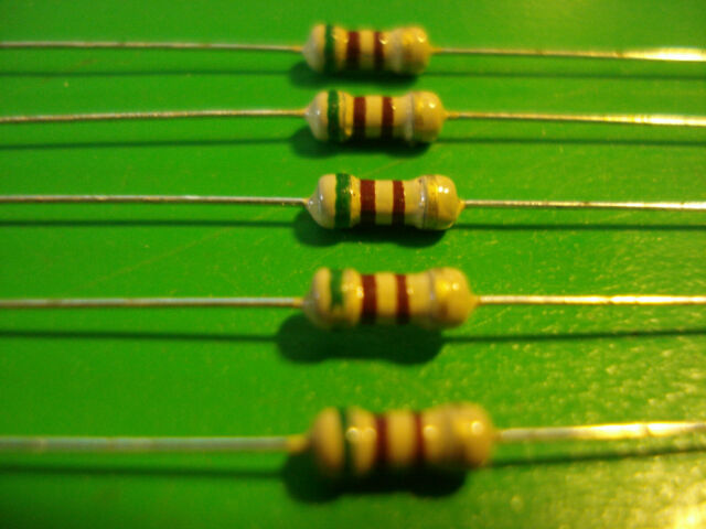 907308: Resistor 510 Ohms 1/4W Pack of 5