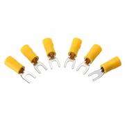 YS-8 IPM:Yellow Vinyl Insulated Spade Connector 15Pcs
