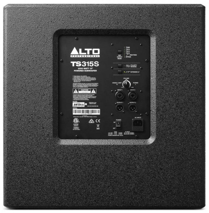 Alto TS315SXUS : 2000-Watt 15" Powered Subwoofer