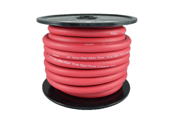 Wirez PTPR0-50: Tech Plus Series 0 Gauge Power Wire Red, 50 Ft.