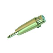 15-0628: XLR Female to1/4" Mono Male Plug Adapter