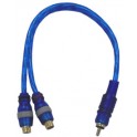 CA1014 NA:RCA Male Plug To 2xRCA Female Jack 6"
