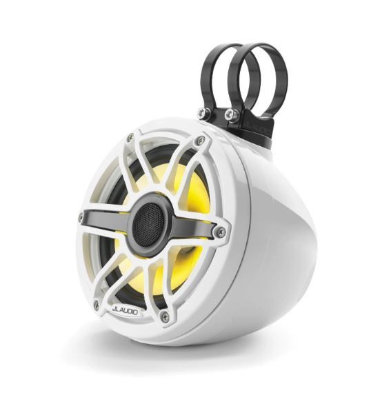 JL Audio JLM6650VEXGW-S-GWGWI: 6.5" M6- / VEX-Series LED RGB White Sport Enclosed Coaxial Speaker System