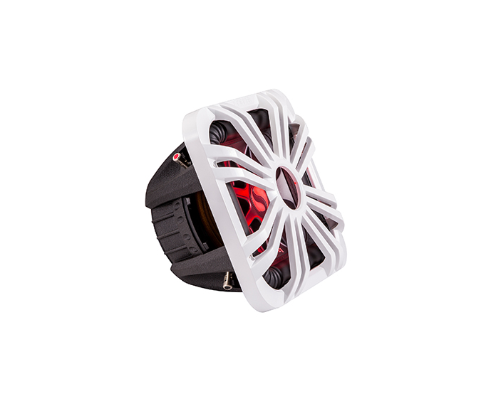 Kicker 11L710GLW: 10" LED White Square Subwoofer Grille