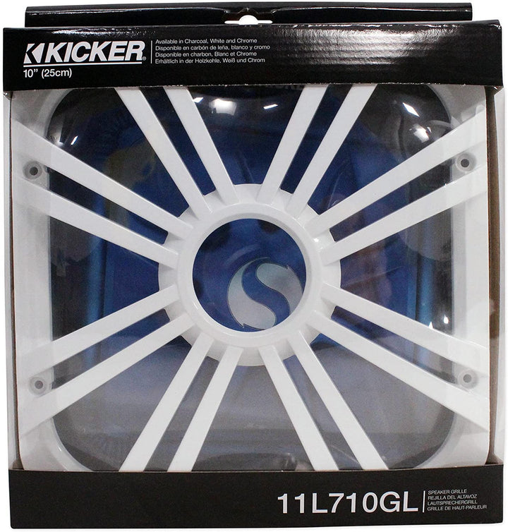 Kicker 11L710GLW: 10" White Subwoofer Grille