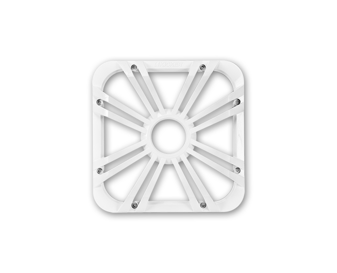 Kicker 11L712GLC: 12" LED Charcoal Square Subwoofer Grille