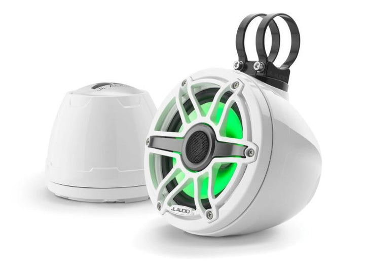 JL Audio JLM6650VEXGW-S-GWGWI: 6.5" M6- / VEX-Series LED RGB White Sport Enclosed Coaxial Speaker System