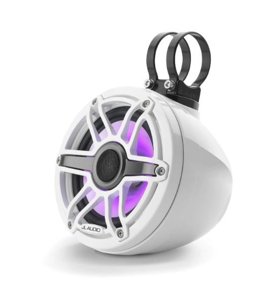JL Audio JLM6650VEXGW-S-GWGWI: 6.5" M6- / VEX-Series LED RGB White Sport Enclosed Coaxial Speaker System