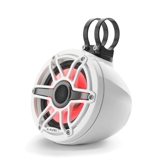 JL Audio JLM6650VEXGW-S-GWGWI: 6.5" M6- / VEX-Series LED RGB White Sport Enclosed Coaxial Speaker System