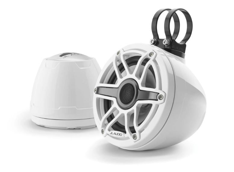 JL Audio JLM6650VEXGW-S-GWGW: 6.5" M6- / VEX-Series White Sport Enclosed Coaxial Speaker System