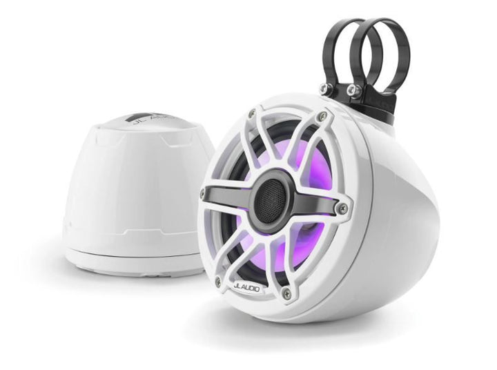 JL Audio JLM6650VEXGW-S-GWGWI: 6.5" M6- / VEX-Series LED RGB White Sport Enclosed Coaxial Speaker System