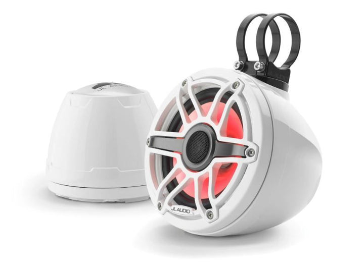 JL Audio JLM6650VEXGW-S-GWGWI: 6.5" M6- / VEX-Series LED RGB White Sport Enclosed Coaxial Speaker System