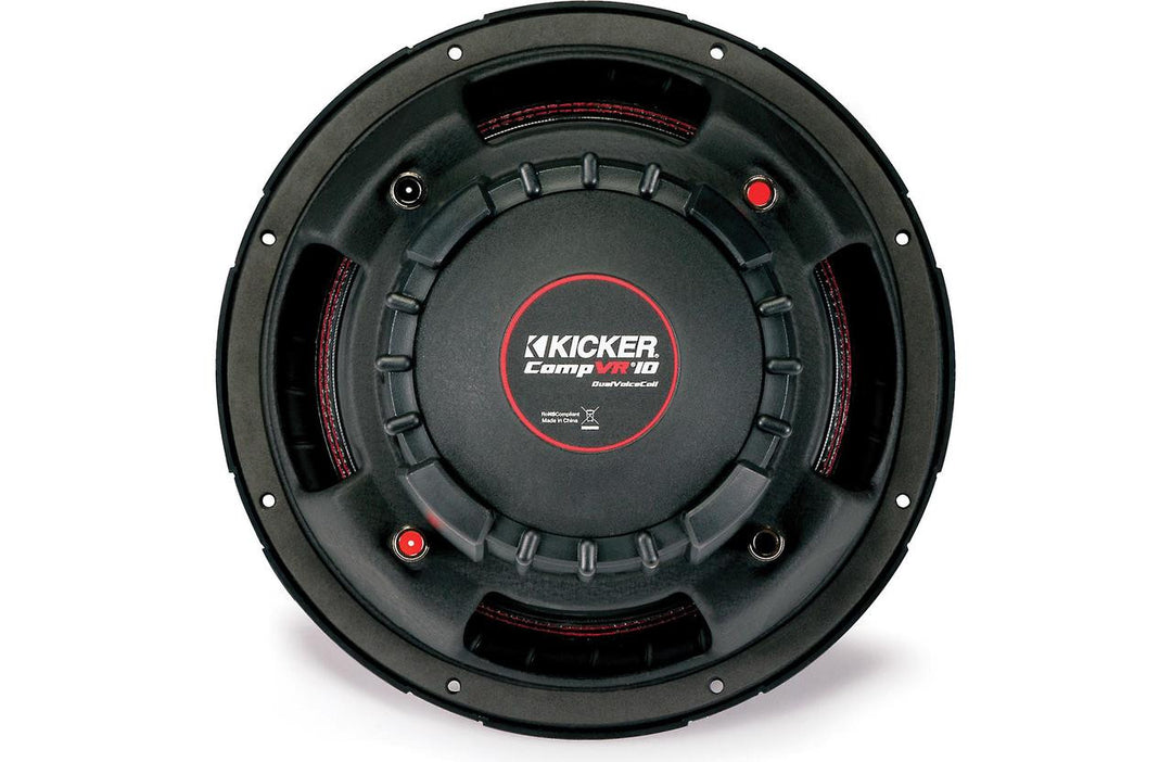 Kicker 43CVR104: 10" CompVR-Series Dual 4-Ohms Subwoofer