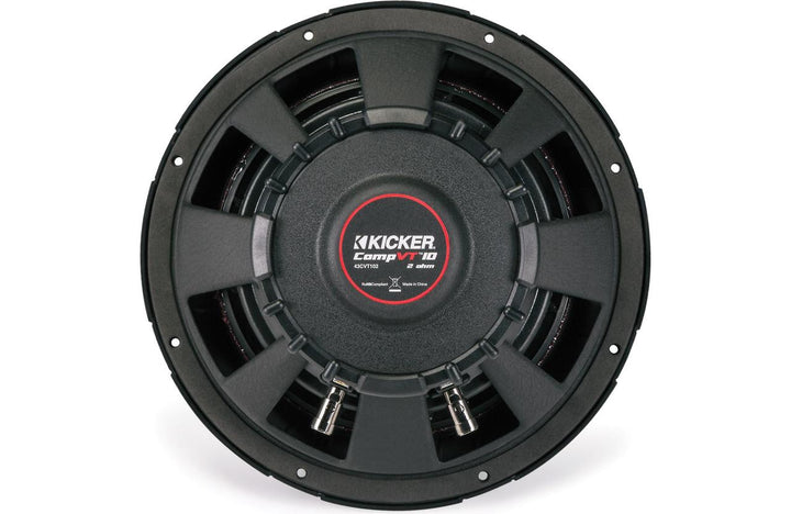 Kicker 43CVT104: 10" CompVT-Series 4-Ohms Subwoofer