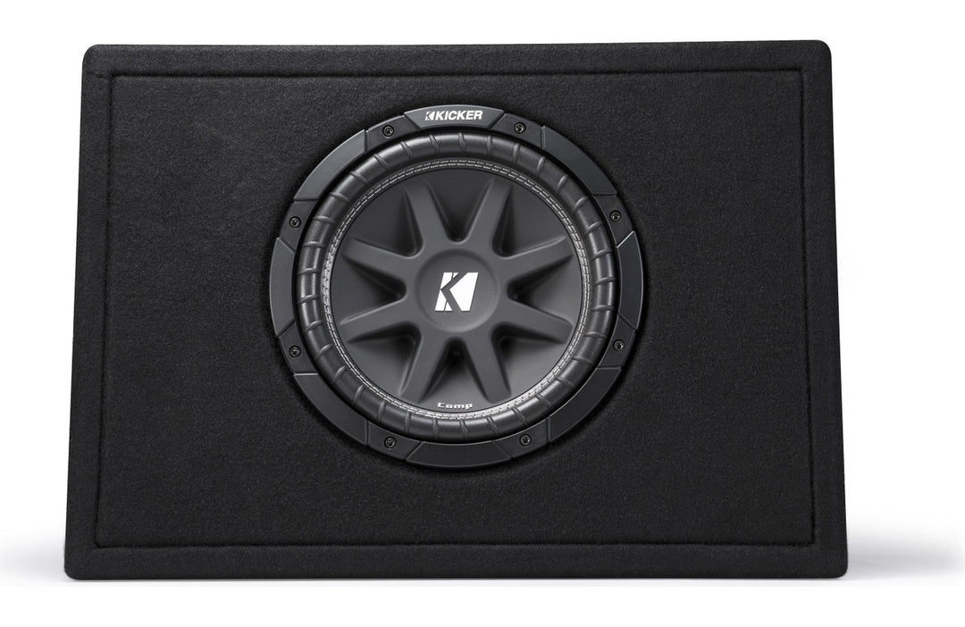 Kicker 43TC104: 10" Single Comp-Series 150 W RMS Shallow-Mount Loaded Enclosure