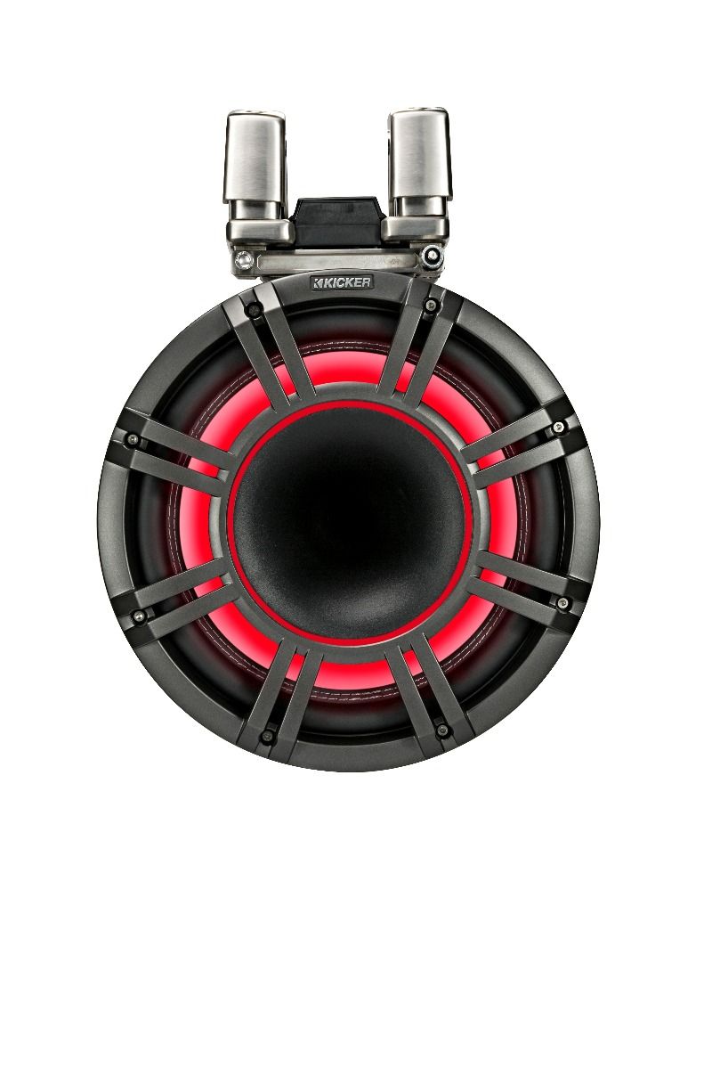 Kicker 44KMTC114: 11" 4 Ω Pair Charcoal Horn-Loaded Tower Speaker System