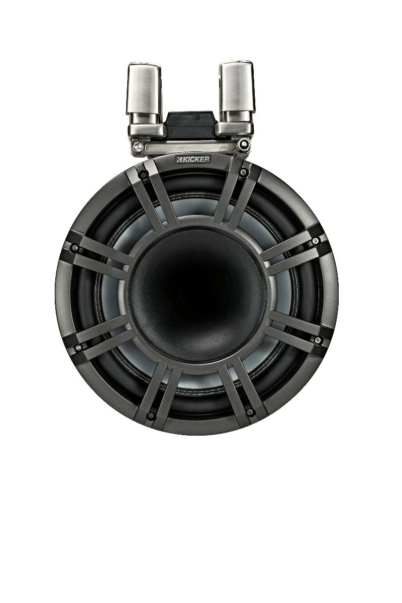 Kicker 44KMTC114: 11" 4 Ω Pair Charcoal Horn-Loaded Tower Speaker System