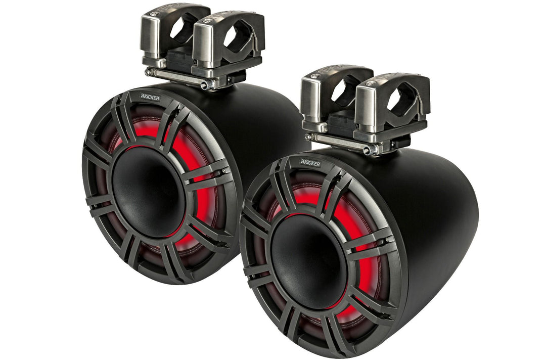 Kicker 44KMTC114: 11" 4 Ω Pair Charcoal Horn-Loaded Tower Speaker System