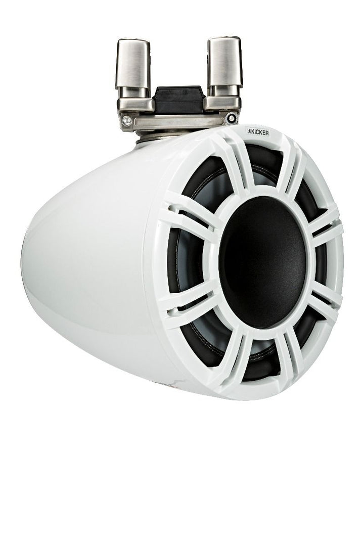 Kicker 44KMTC114W: 11" 4 Ω Pair White Horn-Loaded Tower Speaker System