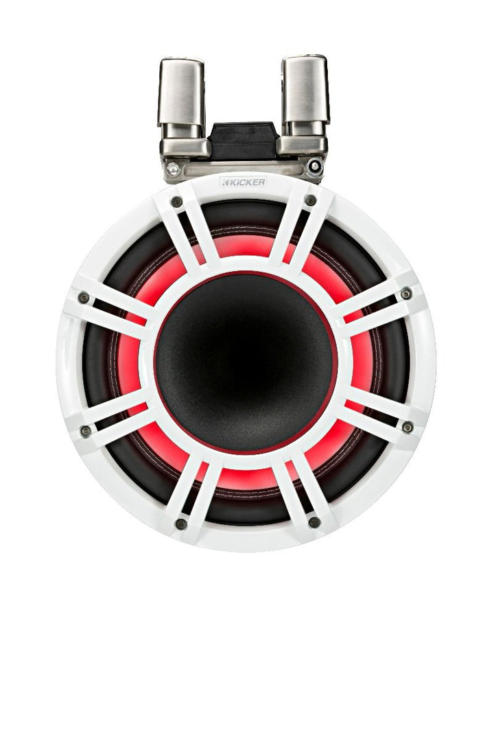 Kicker 44KMTC114W: 11" 4 Ω Pair White Horn-Loaded Tower Speaker System