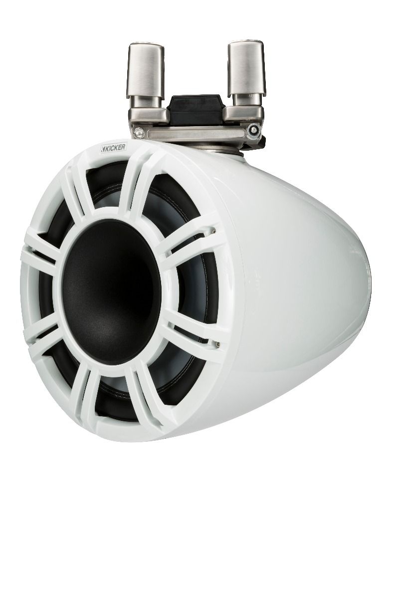 Kicker 44KMTC114W: 11" 4 Ω Pair White Horn-Loaded Tower Speaker System