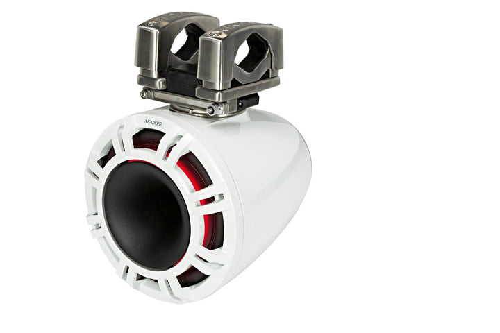 Kicker 44KMTC94W: 9" 4 Ω Pair White Horn-Loaded Tower Speaker System