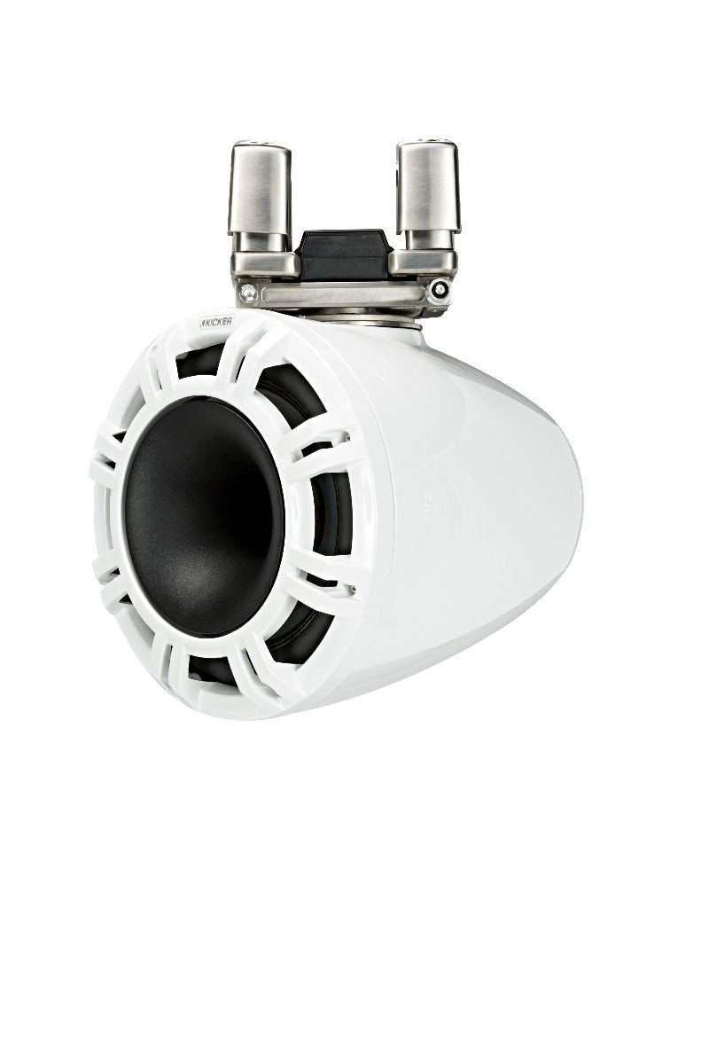 Kicker 44KMTC94W: 9" 4 Ω Pair White Horn-Loaded Tower Speaker System