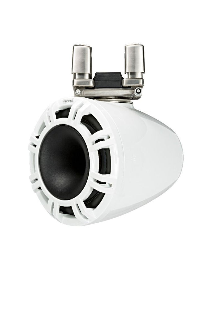Kicker 44KMTC94W: 9" 4 Ω Pair White Horn-Loaded Tower Speaker System