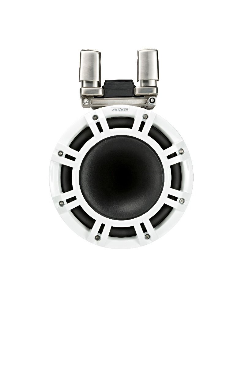 Kicker 44KMTC94W: 9" 4 Ω Pair White Horn-Loaded Tower Speaker System