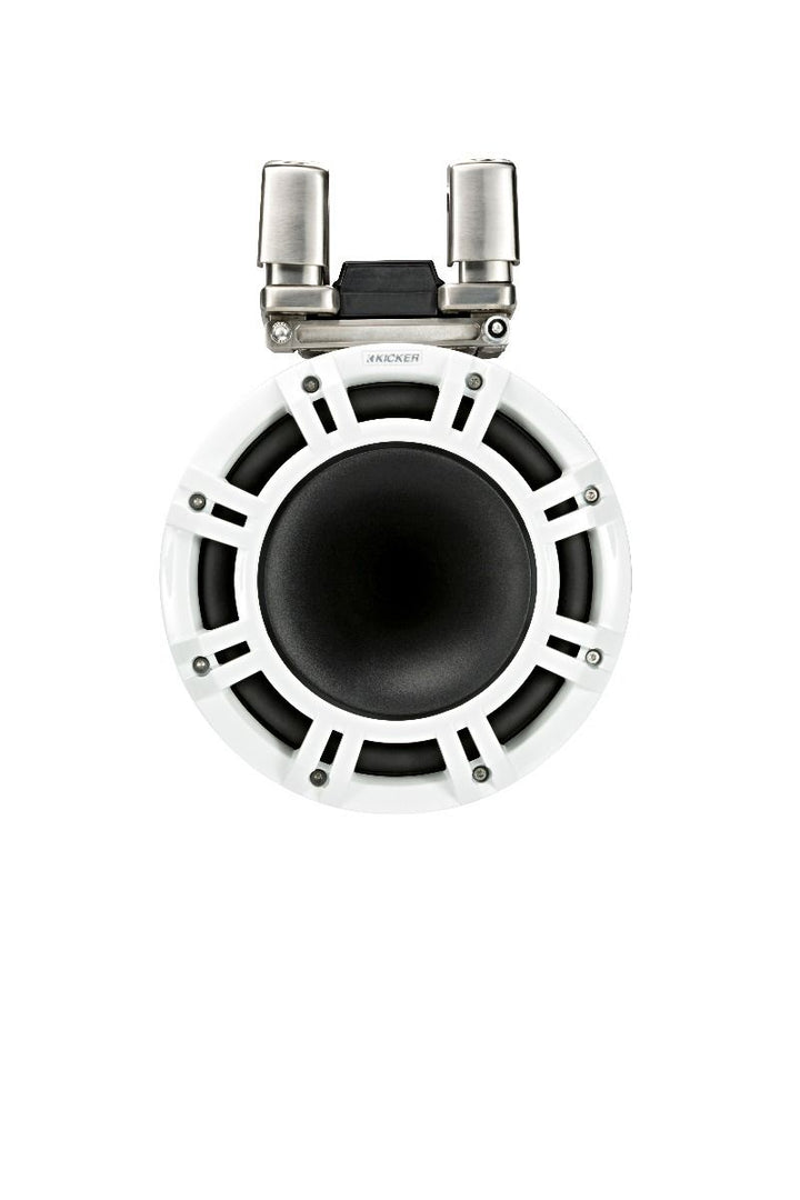 Kicker 44KMTC94W: 9" 4 Ω Pair White Horn-Loaded Tower Speaker System