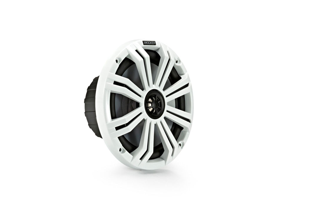 Kicker 45KM84L: 8" Charcoal & White Marine Coaxial Speakers