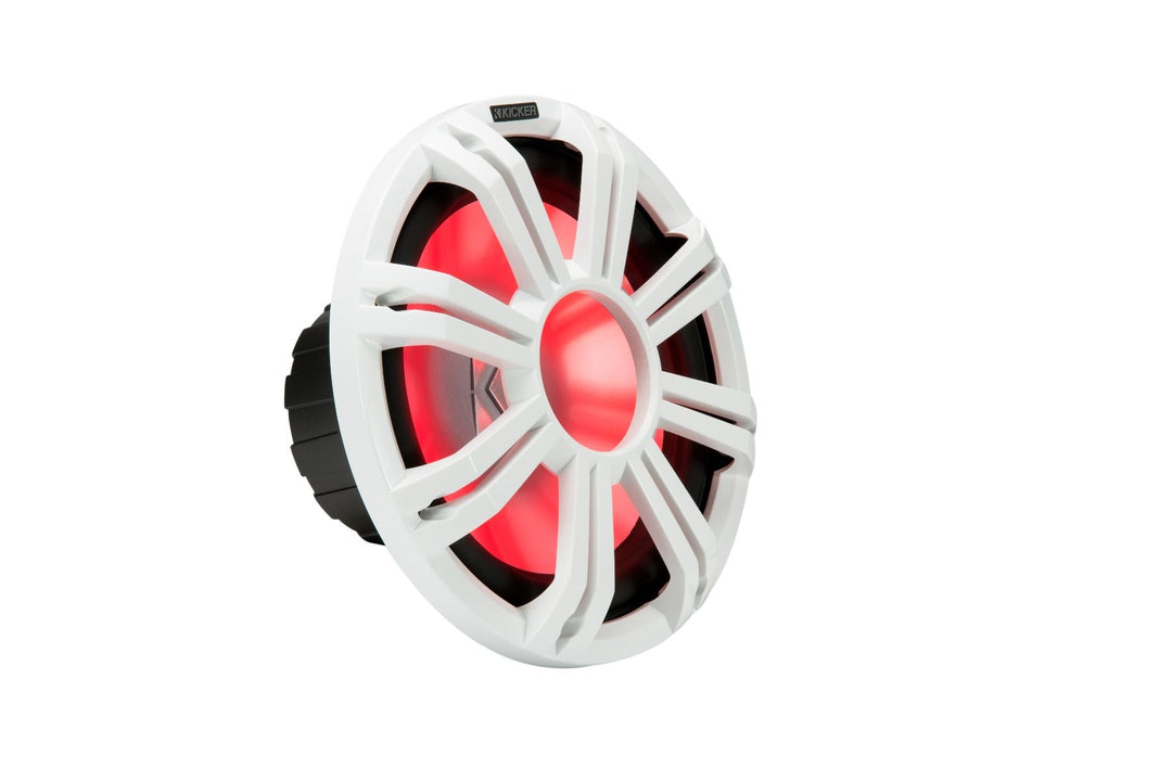 Kicker 45KMG12W: 12" White LED Subwoofer Grille