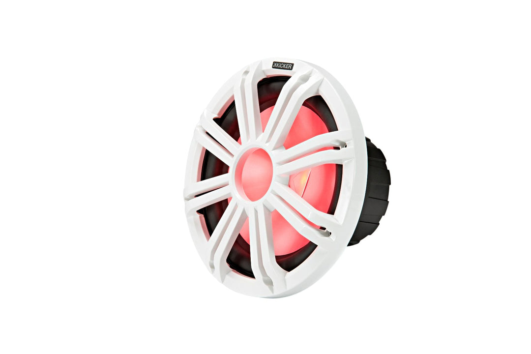 Kicker 45KMG12W: 12" White LED Subwoofer Grille