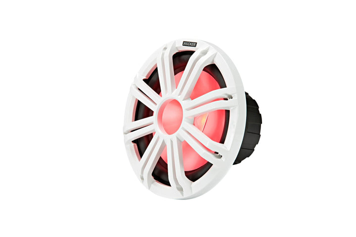 Kicker 45KMG12W: 12" White LED Subwoofer Grille