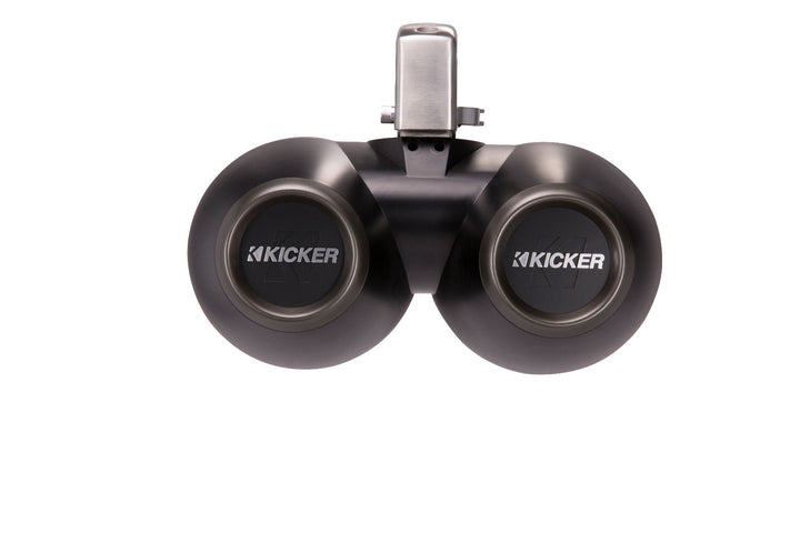 Kicker 45KMTDC65: Pair Charcoal Marine Dual Cans Loaded Speakers