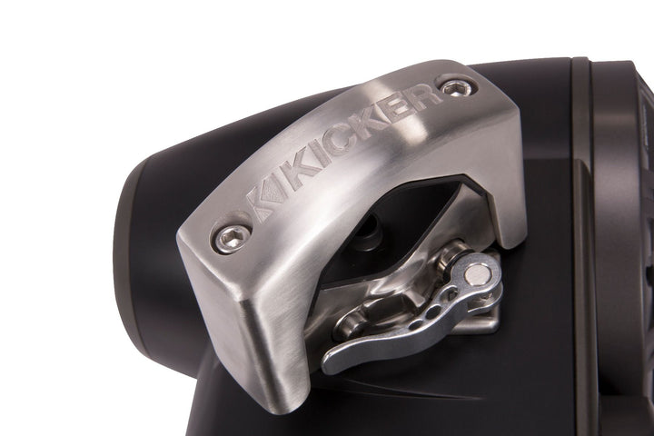 Kicker 45KMTDC65: Pair Charcoal Marine Dual Cans Loaded Speakers
