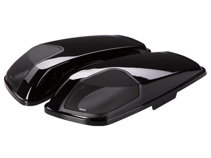 Kicker 46HDBLVB: Select 2014+ Harley Davidson Vivid Black Custom-Fit Bag Lids