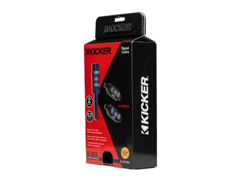 Kicker 46KI203: 3 M 2-Channel K-Series RCA Interconnect Cable