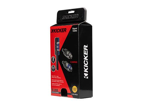Kicker 46KI205: 5 M 2-Channel K-Series RCA Interconnect Cable