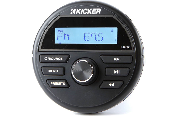 Kicker 46KMC2: Weather-Resistant Gauge-Style Media Center