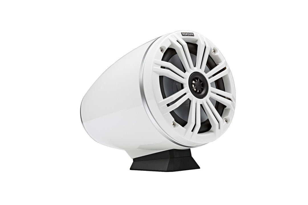 Kicker 46KMFC65W: Pair White Marine Flat Surface Mount Cans Loaded Speaker