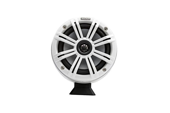 Kicker 46KMFC65W: Pair White Marine Flat Surface Mount Cans Loaded Speaker