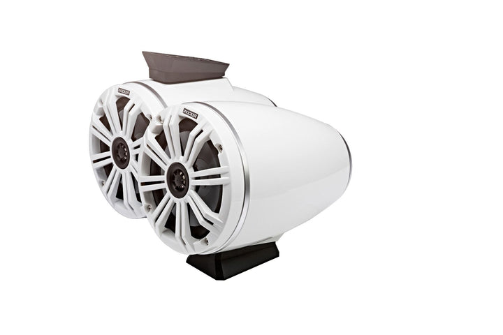 Kicker 46KMFC65W: Pair White Marine Flat Surface Mount Cans Loaded Speaker